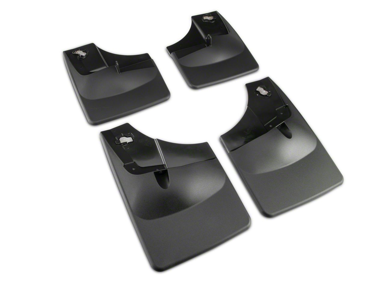 WeatherTech DigitalFit No-Drill MudFlaps for Ford F-150 – Black, Front & Rear Set main image 1