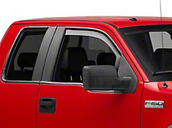 Weathertech Side Window Deflectors; Front; Dark Smoke (04-08 F-150 SuperCab)