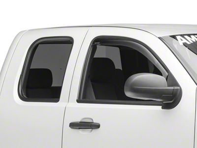 Weathertech Side Window Deflectors; Front; Dark Smoke (07-13 Silverado 1500)