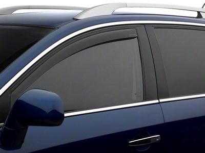 Weathertech Side Window Deflectors; Front; Dark Smoke (14-18 Sierra 1500)