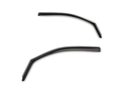 Weathertech Side Window Deflectors; Front; Dark Smoke (14-18 Silverado 1500)