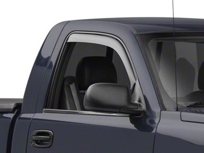 Weathertech Side Window Deflectors; Front; Dark Smoke (99-06 Silverado 1500)