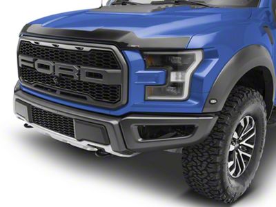 Weathertech Low Profile Hood Protector; Dark Smoke (17-20 F-150 Raptor)