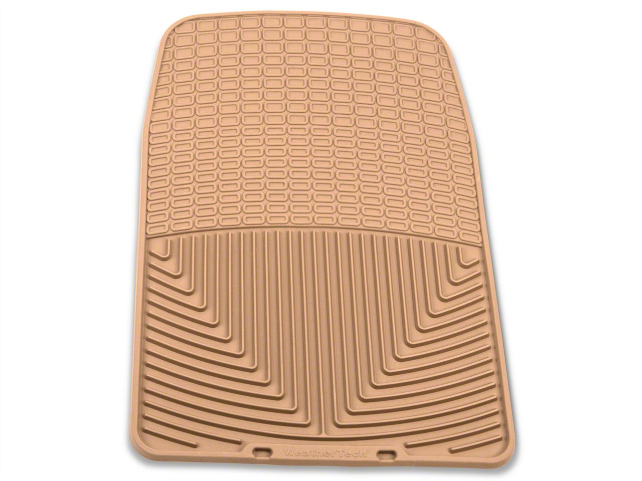 WeatherTech All-Weather Floor Mats For W357TN – 1st Row Tan, Front Set (2 Pieces), Rubber, Vehicle Specific
