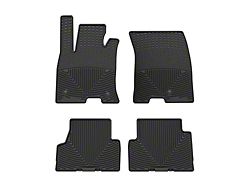 Weathertech All-Weather Front and Rear Rubber Floor Mats; Black (22-26 Maverick Hybrid)