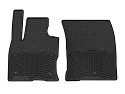 Weathertech All-Weather Front Rubber Floor Mats; Black (22-26 2.0L EcoBoost Maverick)