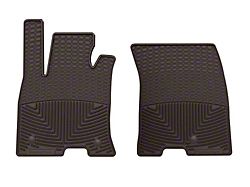 Weathertech All-Weather Front Rubber Floor Mats; Cocoa (22-26 Maverick Hybrid)