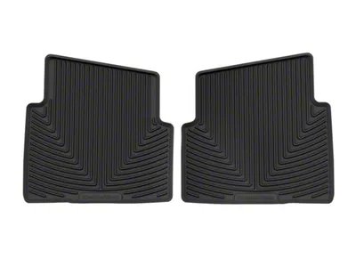 Weathertech All-Weather Rear Rubber Floor Mats; Black (22-26 2.0L EcoBoost Maverick)