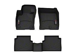 Weathertech DigitalFit Front and Rear Floor Liners; Black (22-24 Maverick, Excluding Hybrid)