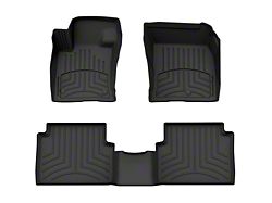 Weathertech Front and Rear Floor Liner HP; Black (22-24 Maverick, Excluding Hybrid)