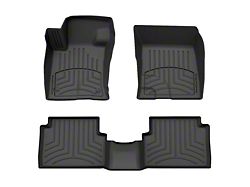 Weathertech Front and Rear Floor Liner HP; Black (25-26 Maverick, Excluding Hybird)