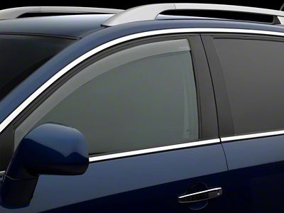 Weathertech Side Window Deflectors; Rear; Dark Smoke (22-26 Maverick)