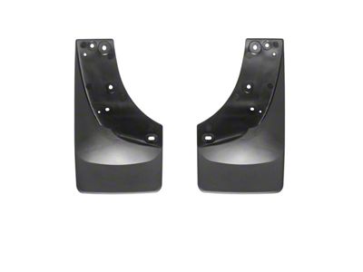 Weathertech No-Drill Mud Flaps; Front; Black (99-06 Silverado 1500)