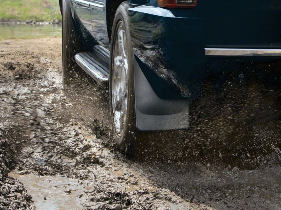 Weathertech Silverado No Drill Rear MudFlaps - Black 120010 (07-13