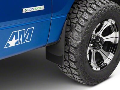 Weathertech No-Drill Mud Flaps; Front; Black (04-14 F-150, Excluding Raptor)