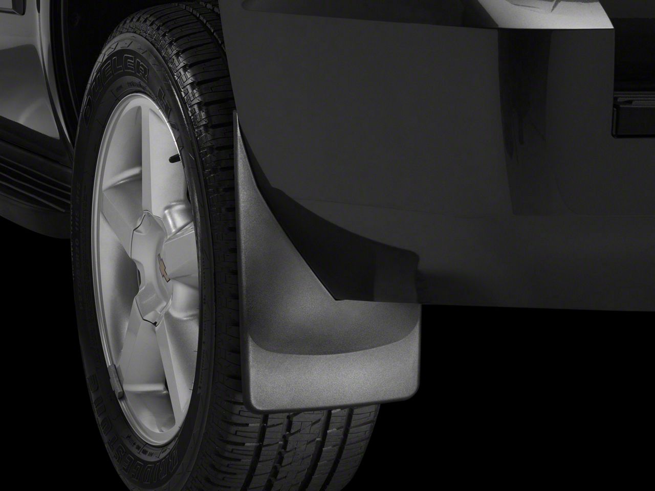 WeatherTech Custom No Drill Splash Guard MudFlaps Compatible With Hyundai Tucson Hybrid Tucson Front Rear Set Black