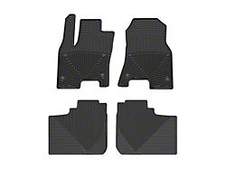 Weathertech All-Weather Front and Rear Rubber Floor Mats; Black (25-26 RAM 1500 Crew Cab)