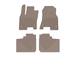 Weathertech All-Weather Front and Rear Rubber Floor Mats; Tan (25-26 RAM 1500 Crew Cab)