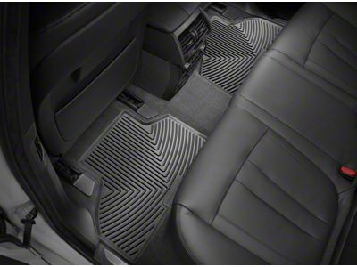 Weathertech All-Weather Rear Rubber Floor Mats; Black (19-25 RAM 1500 Crew Cab)