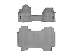 Weathertech DigitalFit Front Over the Hump and Rear Floor Liners; Gray (25-26 RAM 1500 Crew Cab w/o Rear Underseat Storage)