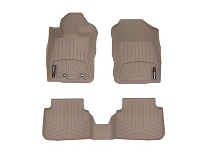 Weathertech DigitalFit Front and Rear Floor Liners; Tan (25-26 RAM 1500 Crew Cab w/ Rear Underseat Storage)