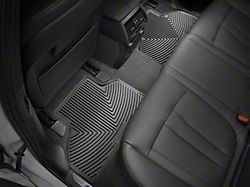 Weathertech All-Weather Rear Rubber Floor Mats; Black (19-24 RAM 1500 Quad Cab)