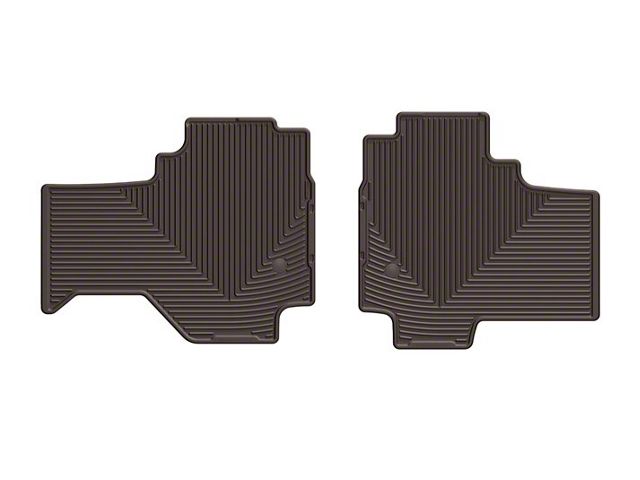 Weathertech All-Weather Rear Rubber Floor Mats; Cocoa (19-24 RAM 1500 Quad Cab)