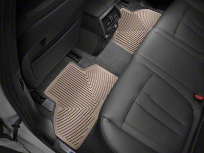 Weathertech All-Weather Rear Rubber Floor Mats; Tan (19-25 RAM 1500 Quad Cab)