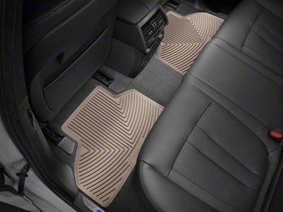 Weathertech All-Weather Rear Rubber Floor Mats; Tan (19-24 RAM 1500 Quad Cab)