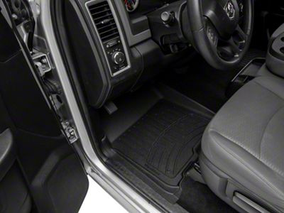 Weathertech Front and Rear Floor Liner HP; Black (12-18 RAM 1500 Crew Cab)