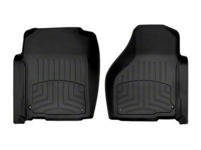 Weathertech Front Floor Liner HP; Black (2012 RAM 1500 Regular Cab, Quad Cab w/ Driver & Passenger Side Floor Hooks; 13-18 RAM 1500 Regular Cab, Quad Cab)