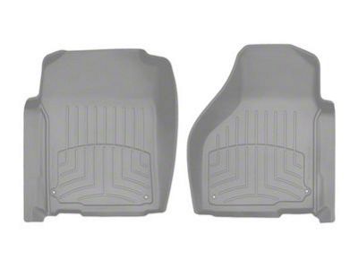 Weathertech Front Floor Liner HP; Gray (2012 RAM 1500 Regular Cab, Quad Cab w/ Driver & Passenger Side Floor Hooks; 13-18 RAM 1500 Regular Cab, Quad Cab)