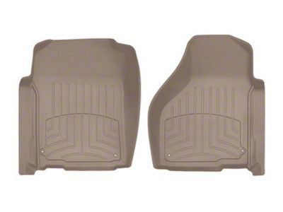 Weathertech Front Floor Liner HP; Tan (2012 RAM 1500 Regular Cab, Quad Cab w/ Driver & Passenger Side Floor Hooks; 13-18 RAM 1500 Regular Cab, Quad Cab)