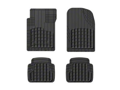 Weathertech Heavy Duty Trim-To-Fit Front and Rear Floor Mats; Black (Universal; Some Adaptation May Be Required)