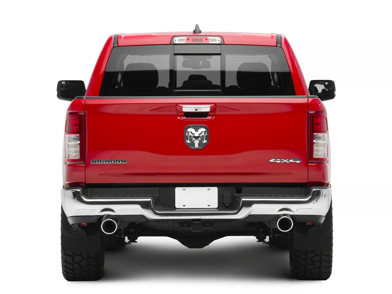 Weathertech RAM 1500 NoDrill Mud Flaps; Front and Rear; Black R111247