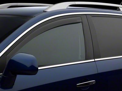 Weathertech Side Window Deflectors; Front; Dark Smoke (19-24 RAM 1500 Crew Cab)