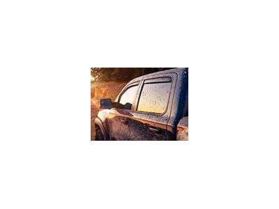 Weathertech Side Window Deflectors; Front and Rear; Dark Smoke (19-24 RAM 1500 Crew Cab)