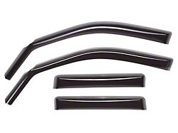 Weathertech Side Window Deflectors; Front and Rear; Dark Smoke (19-25 RAM 1500 Quad Cab)