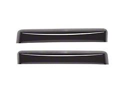 Weathertech Side Window Deflectors; Rear; Dark Smoke (09-18 RAM 1500 Crew Cab)