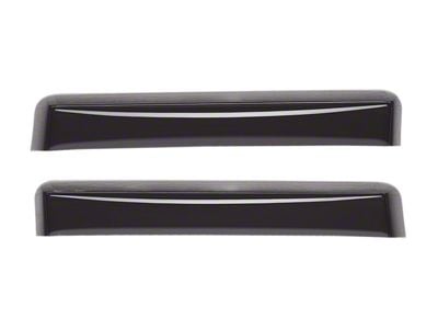 Weathertech Side Window Deflectors; Rear; Dark Smoke (19-25 RAM 1500 Quad Cab)