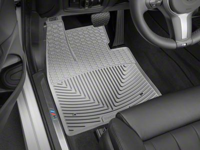 Weathertech All-Weather Front Rubber Floor Mats; Gray (19-24 RAM 2500 Crew Cab, Mega Cab w/o PTO Kit)