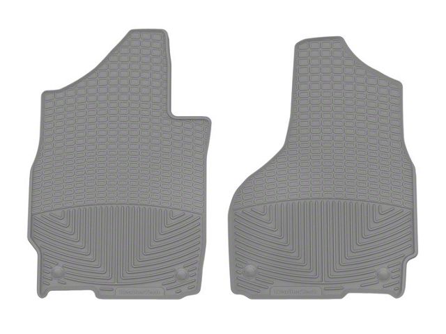 Weathertech All-Weather Front Rubber Floor Mats; Gray (19-24 RAM 2500 Regular Cab w/o PTO Kit)