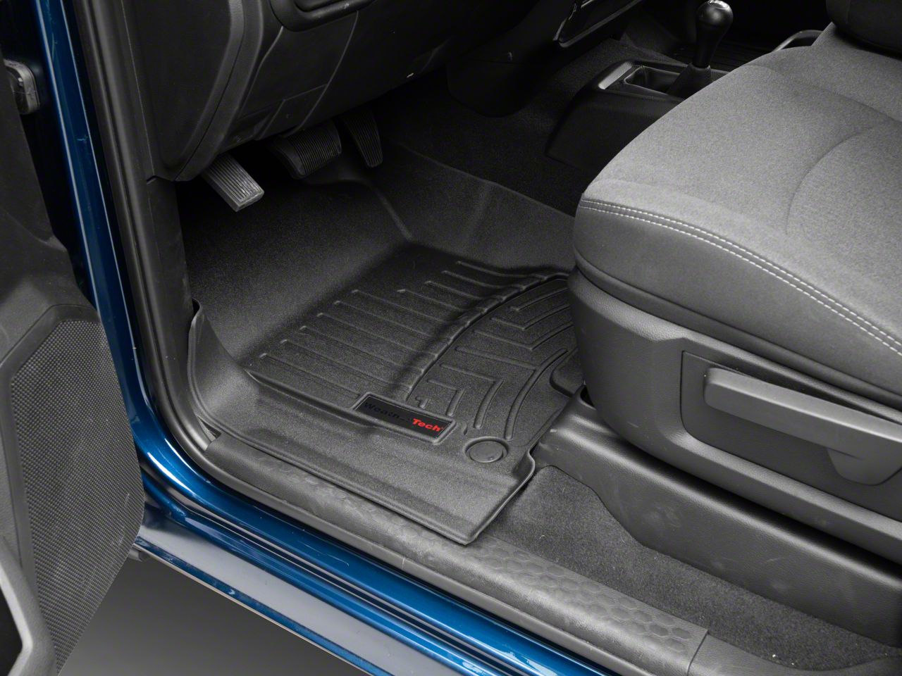 Weathertech RAM 2500 DigitalFit Front and Rear Floor Liners; Black