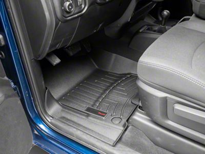 Weathertech DigitalFit Front and Rear Floor Liners; Black (19-24 RAM 2500 Crew Cab w/ Front Bench Seat)