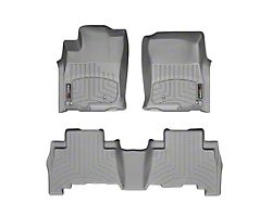 Weathertech DigitalFit Front and Rear Floor Liners; Gray (19-24 RAM 2500 Crew Cab w/ Front Bench Seat)