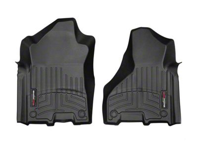 Weathertech DigitalFit Front Floor Liners; Black (19-24 RAM 2500 Crew Cab, Mega Cab)