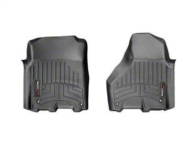 Weathertech DigitalFit Front Floor Liners; Black (12-18 RAM 2500 Crew Cab, Mega Cab)