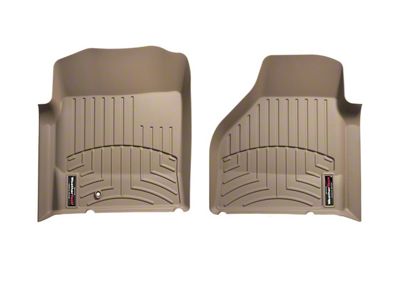 Weathertech DigitalFit Front Floor Liners; Tan (03-09 2WD RAM 2500 w/ Automatic Transmission)