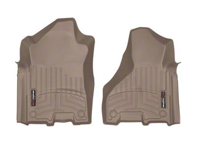 Weathertech DigitalFit Front Floor Liners; Tan (19-24 RAM 2500 Crew Cab, Mega Cab)