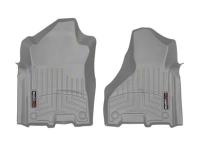 Weathertech DigitalFit Front Floor Liners; Gray (19-24 RAM 2500 Crew Cab, Mega Cab)